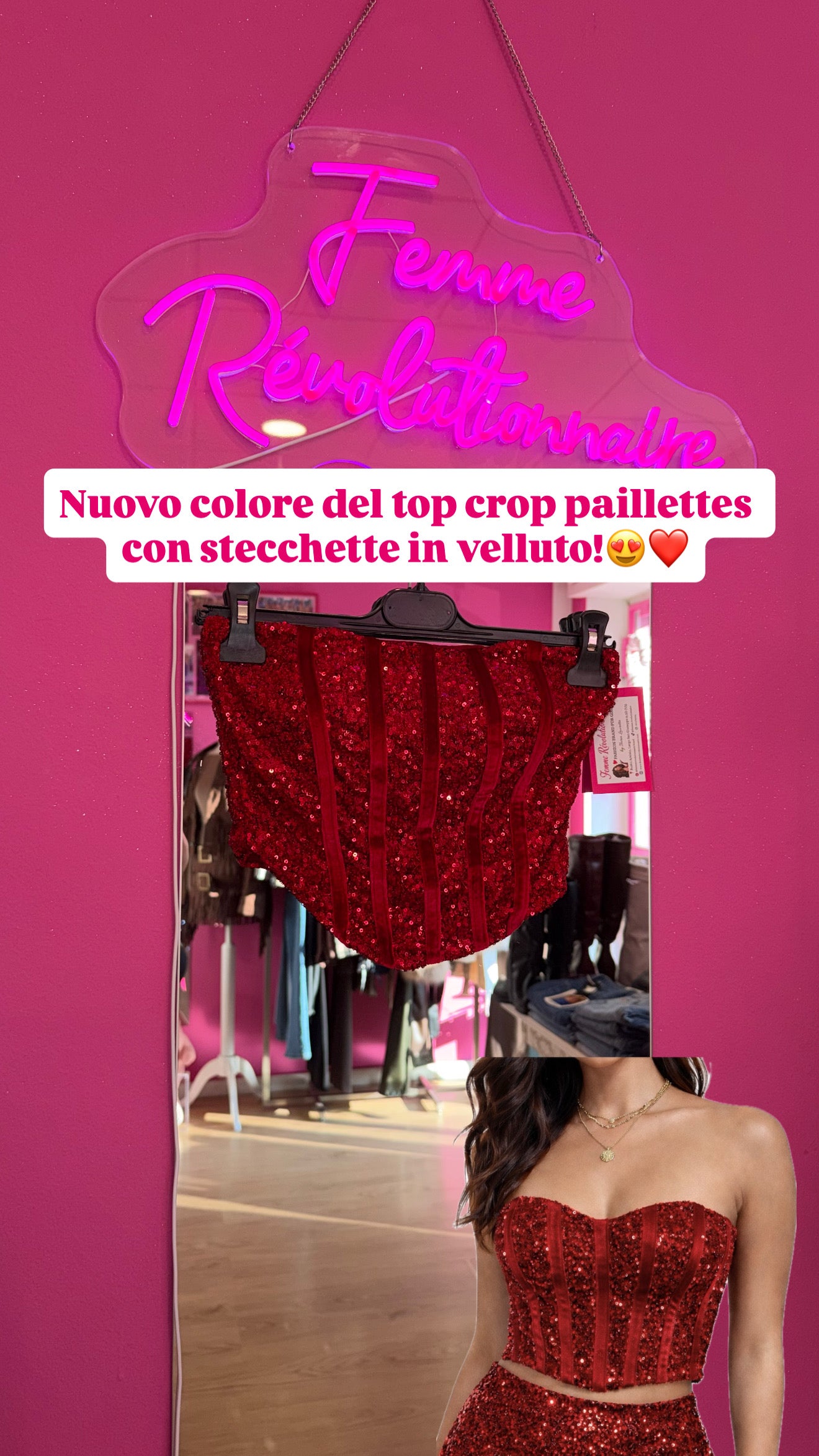Top Royal Paillettes