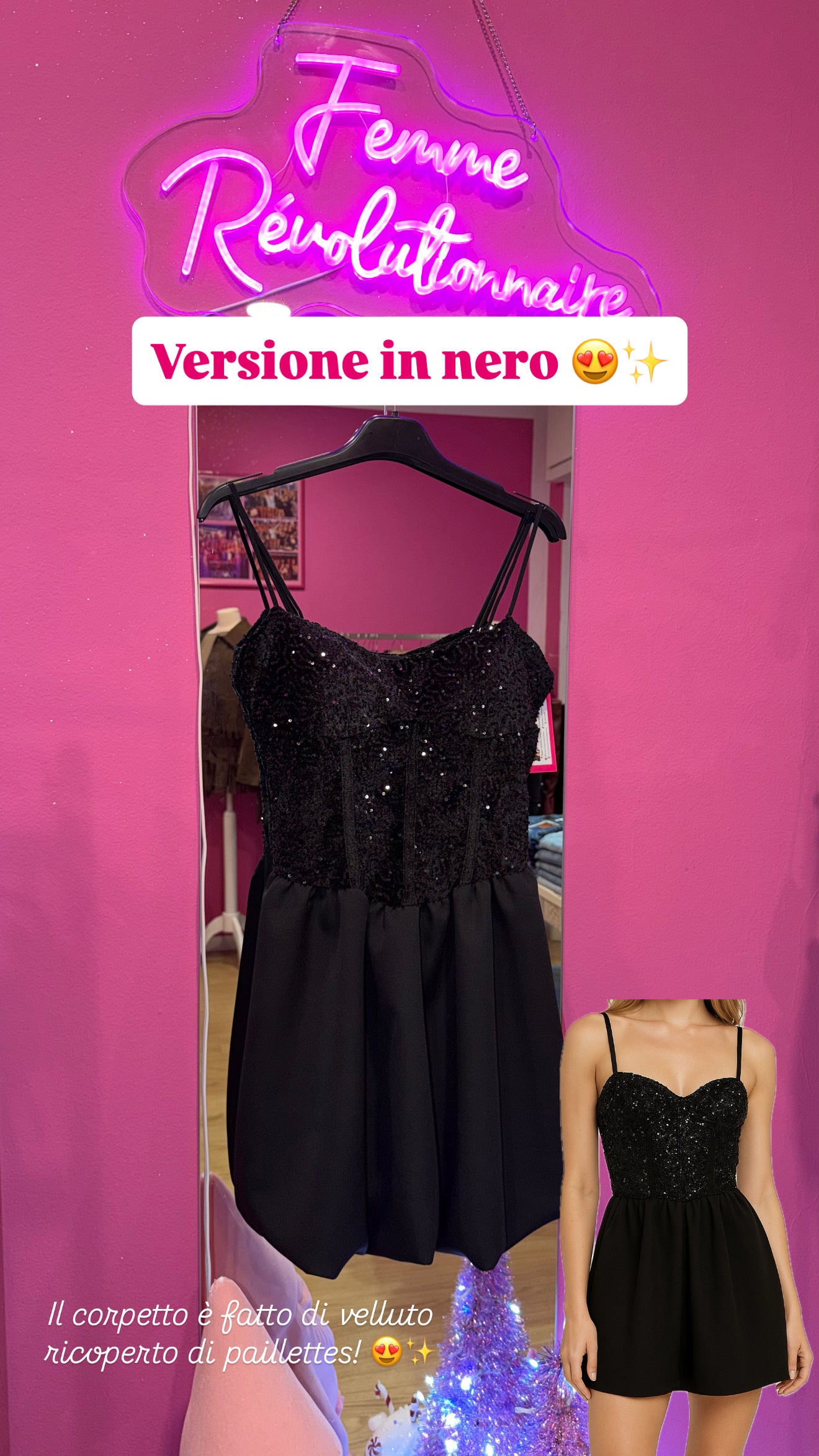 Abito Bustino Paillettes in vari colori