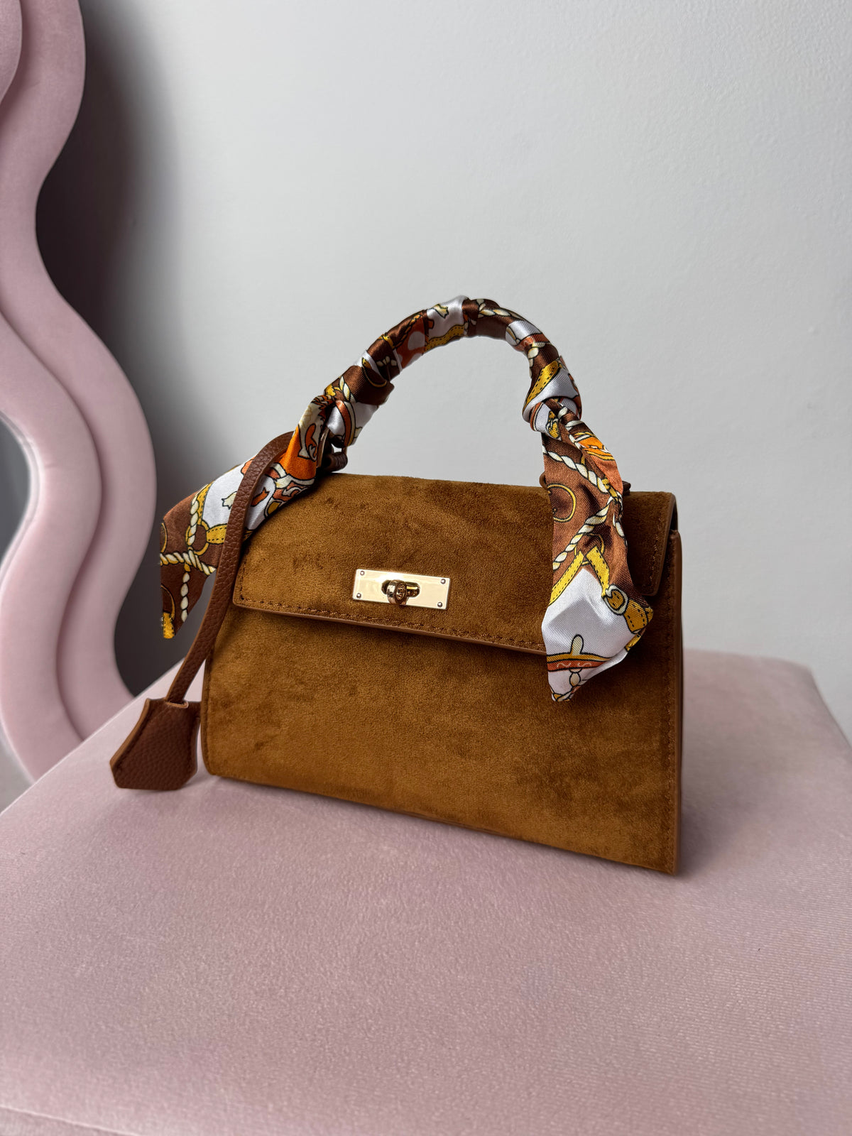 Borsa Kelly Suede Camel