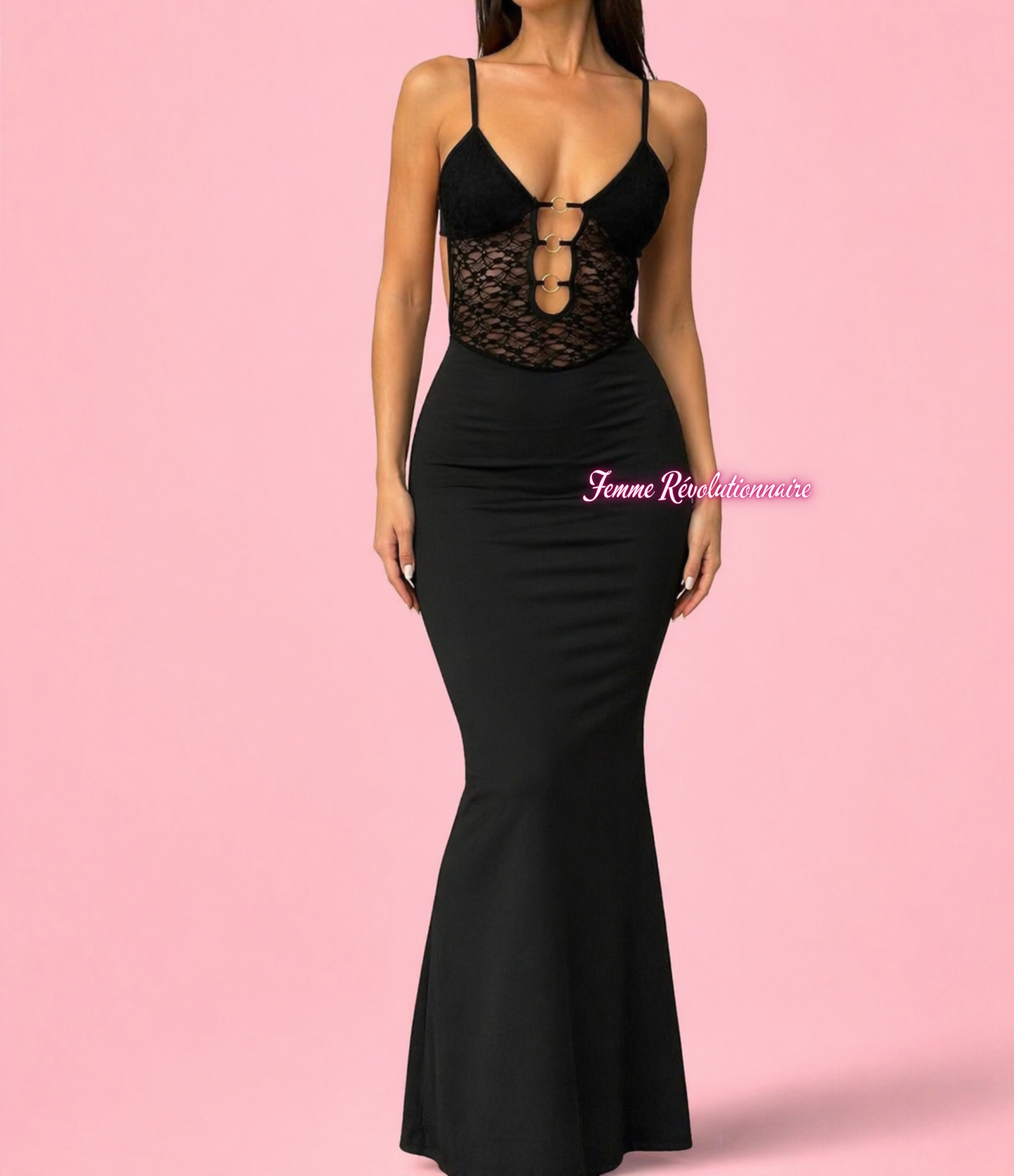Abito Rings Lace black