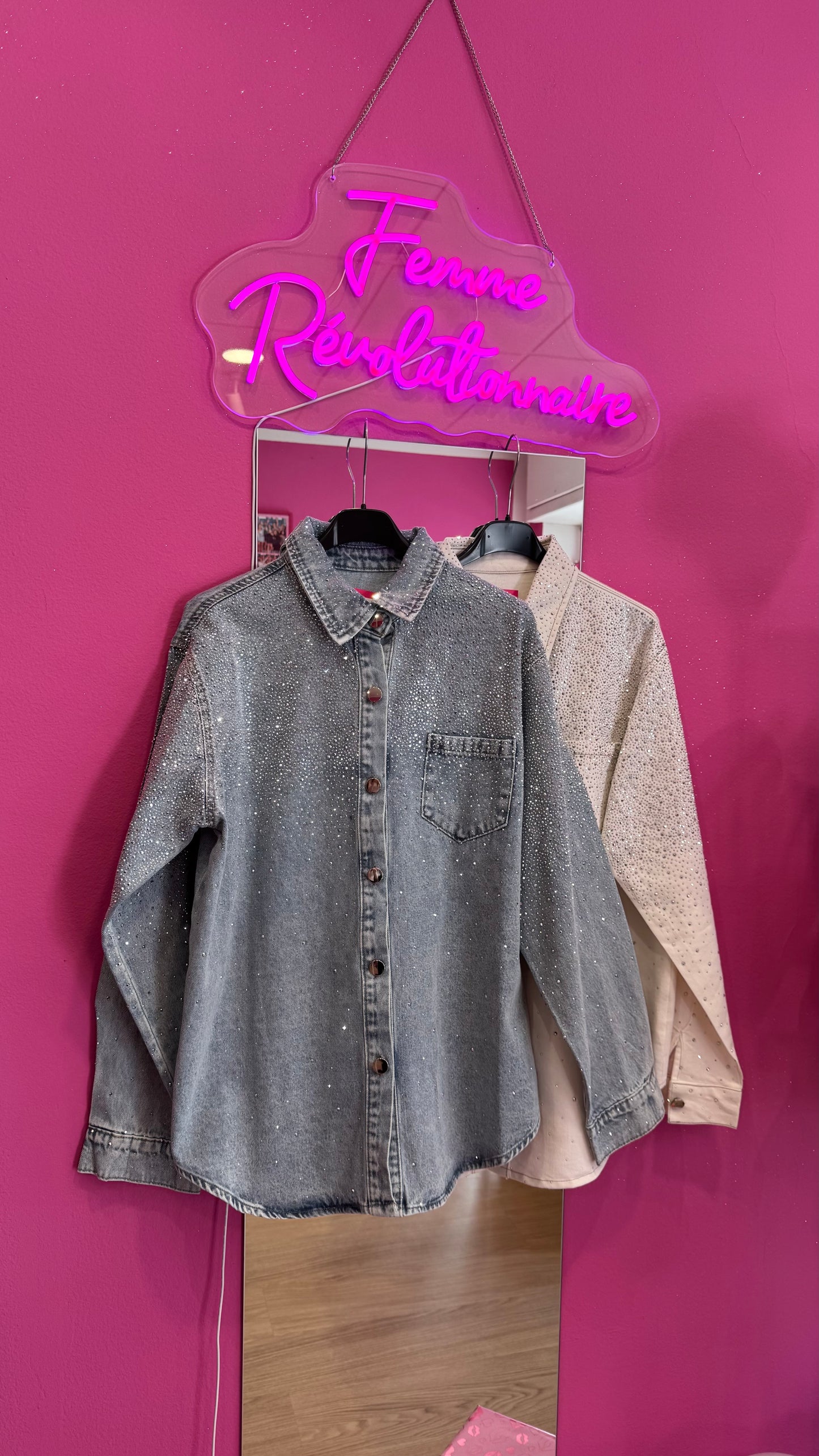 Camicia Jeans Diamond White