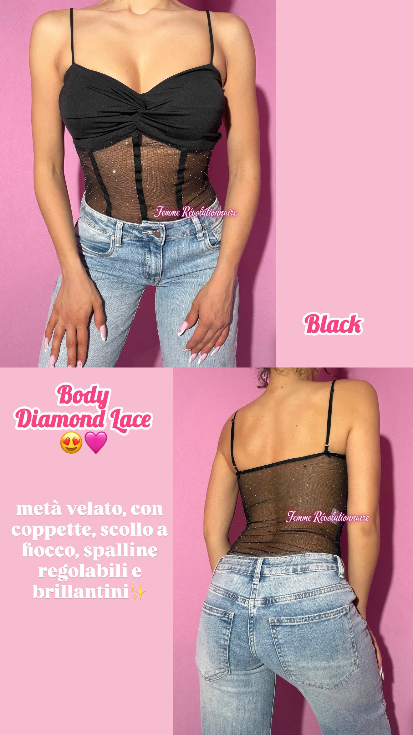 Body Diamond Lace Black