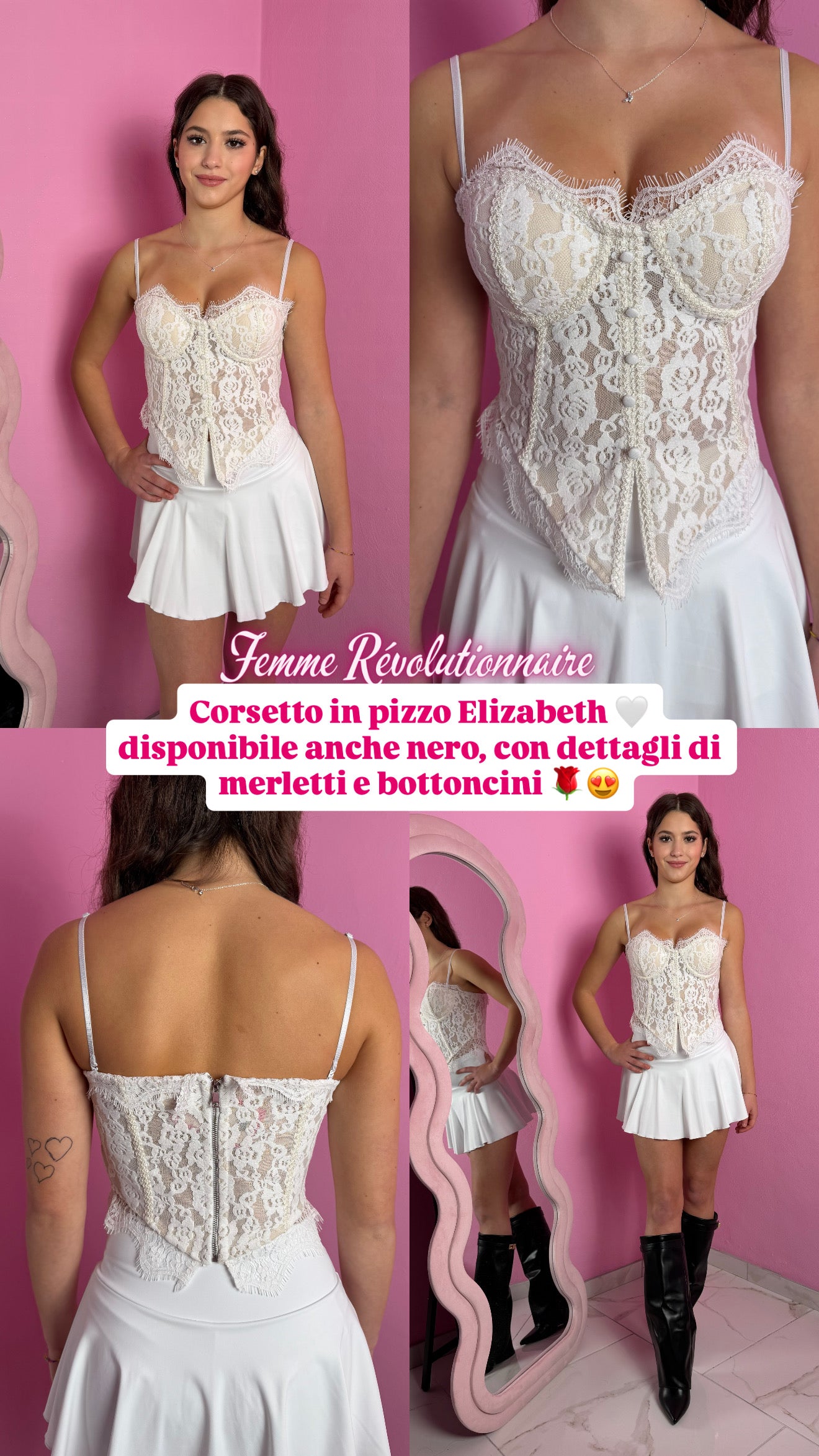 Corsetto Elizabeth White