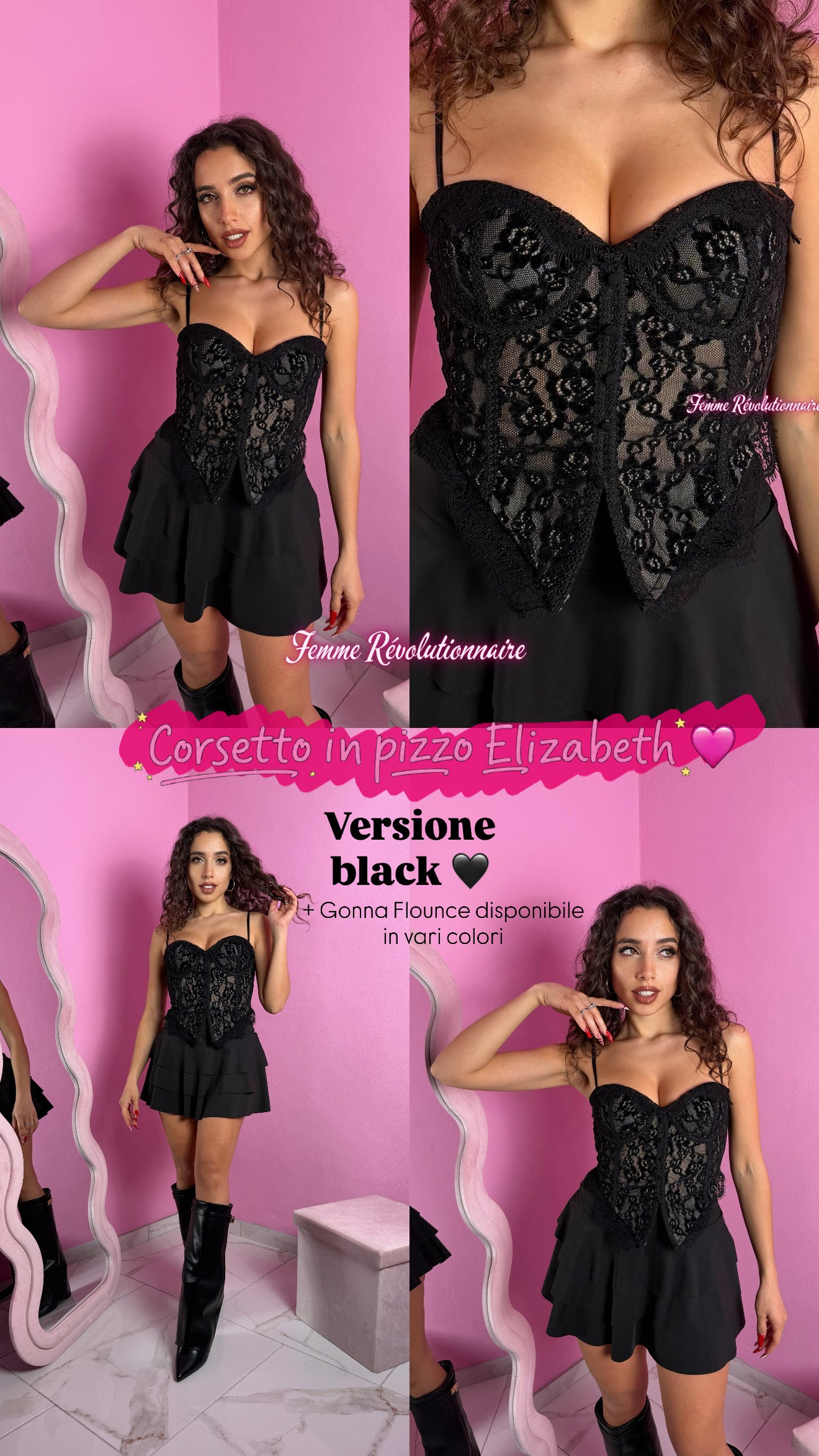 Corsetto Elizabeth Black