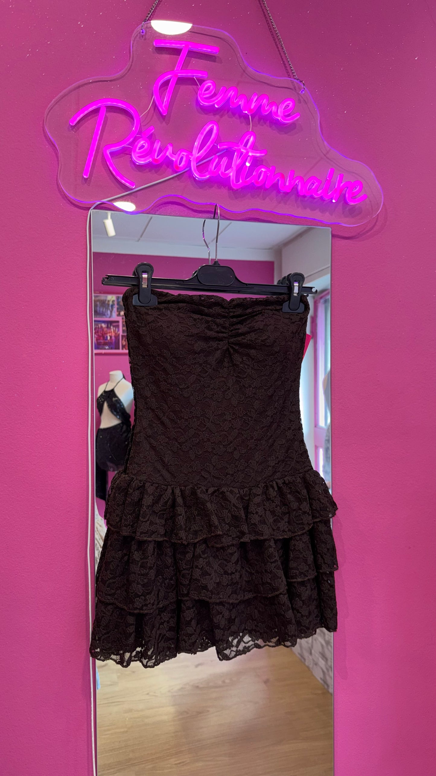 Abito Chic Lace Brown