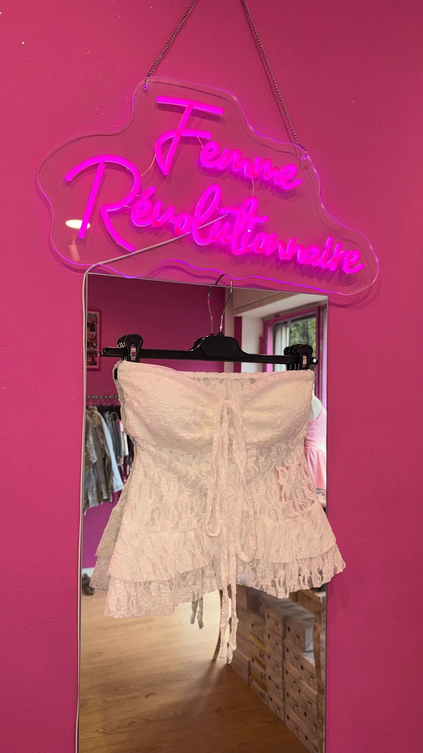 Top Carolin Lace White