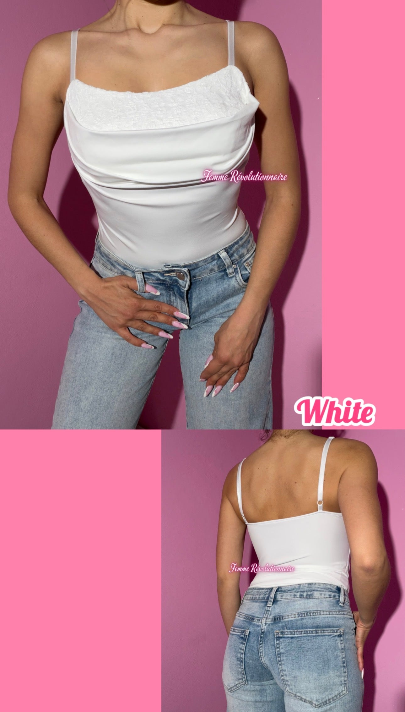 Body Drape Lace White