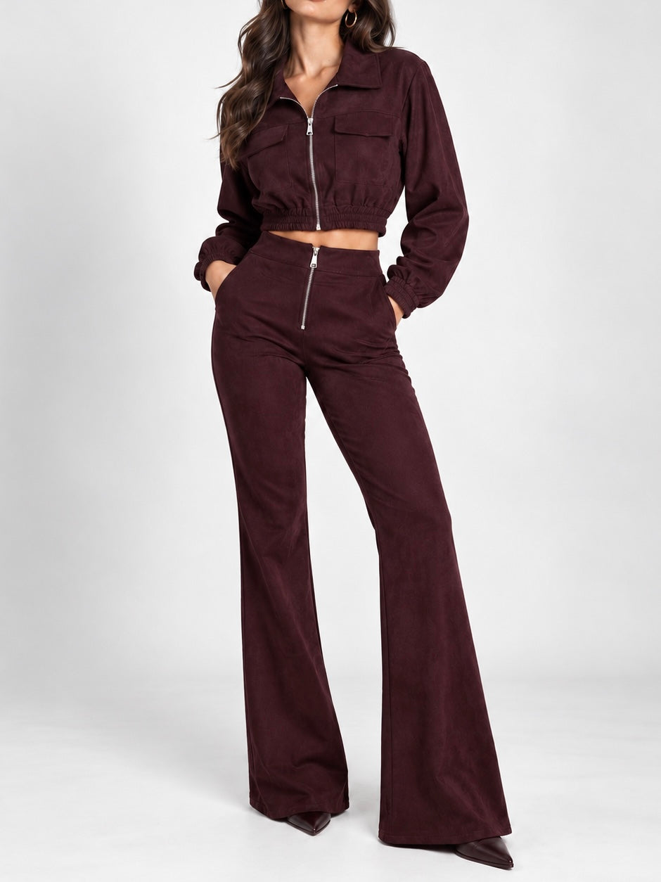 Giacca Suede Dakota Bordeaux