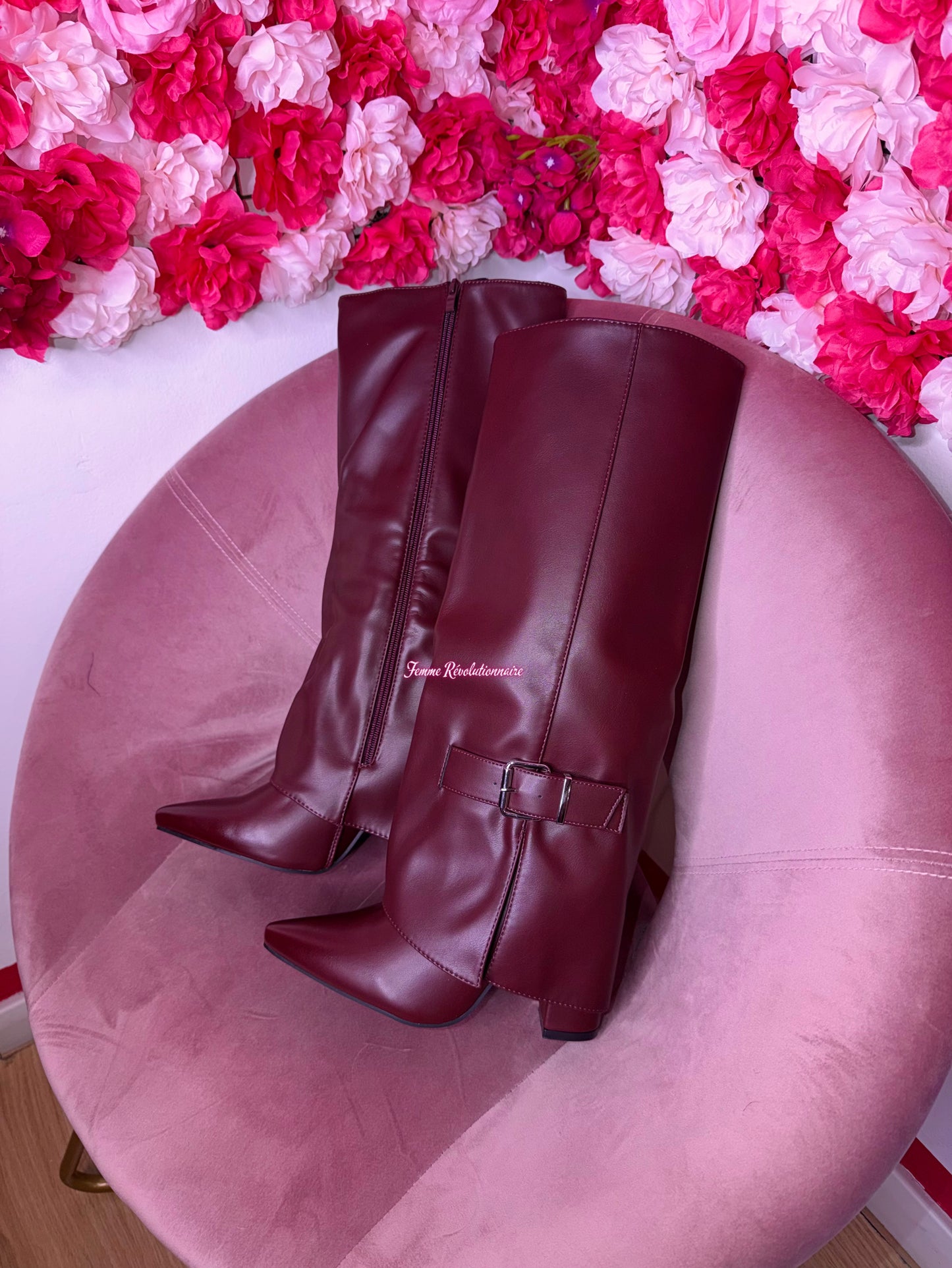 Stivali Belt bordeaux