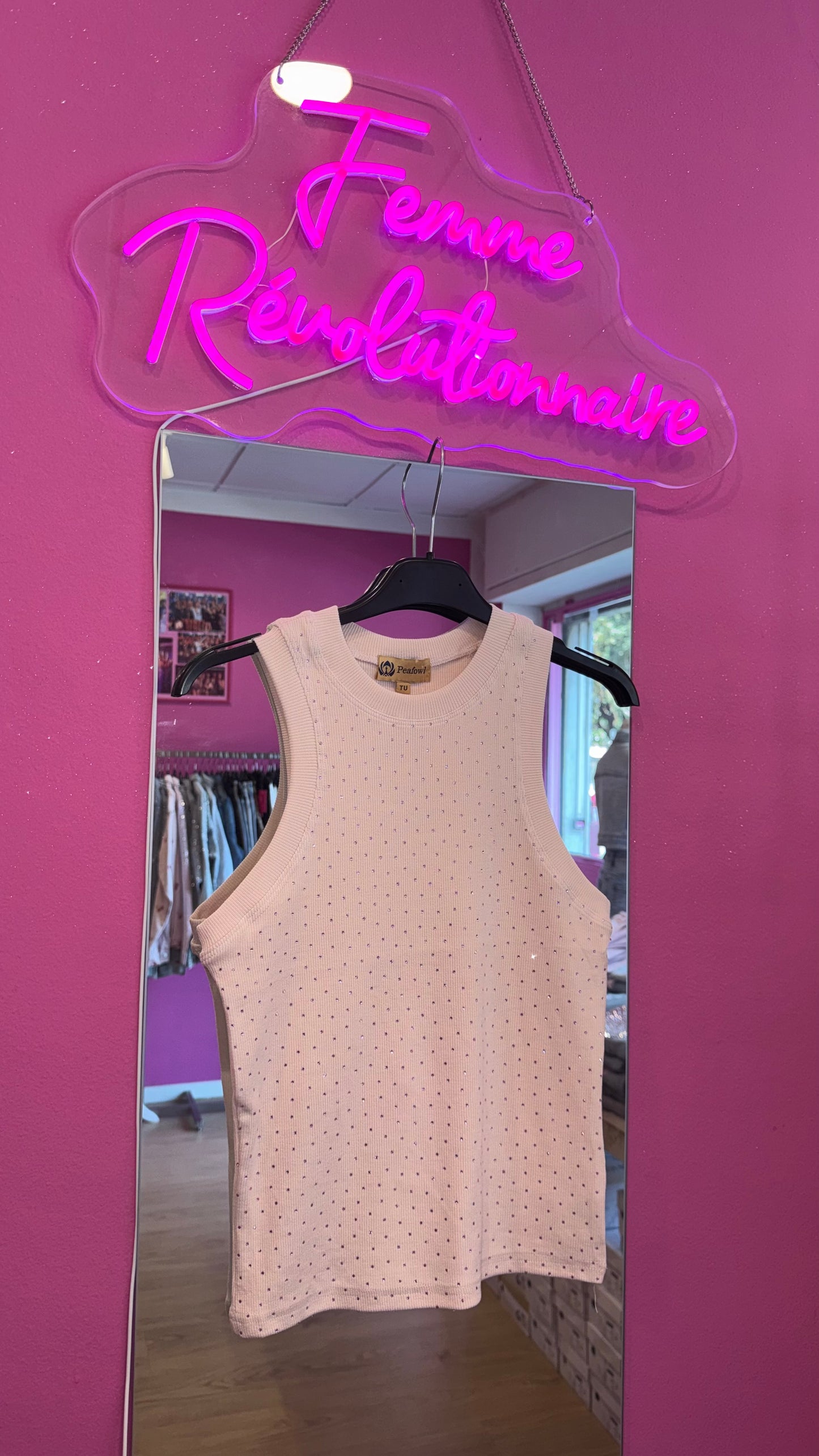 Canotta Shine Pink