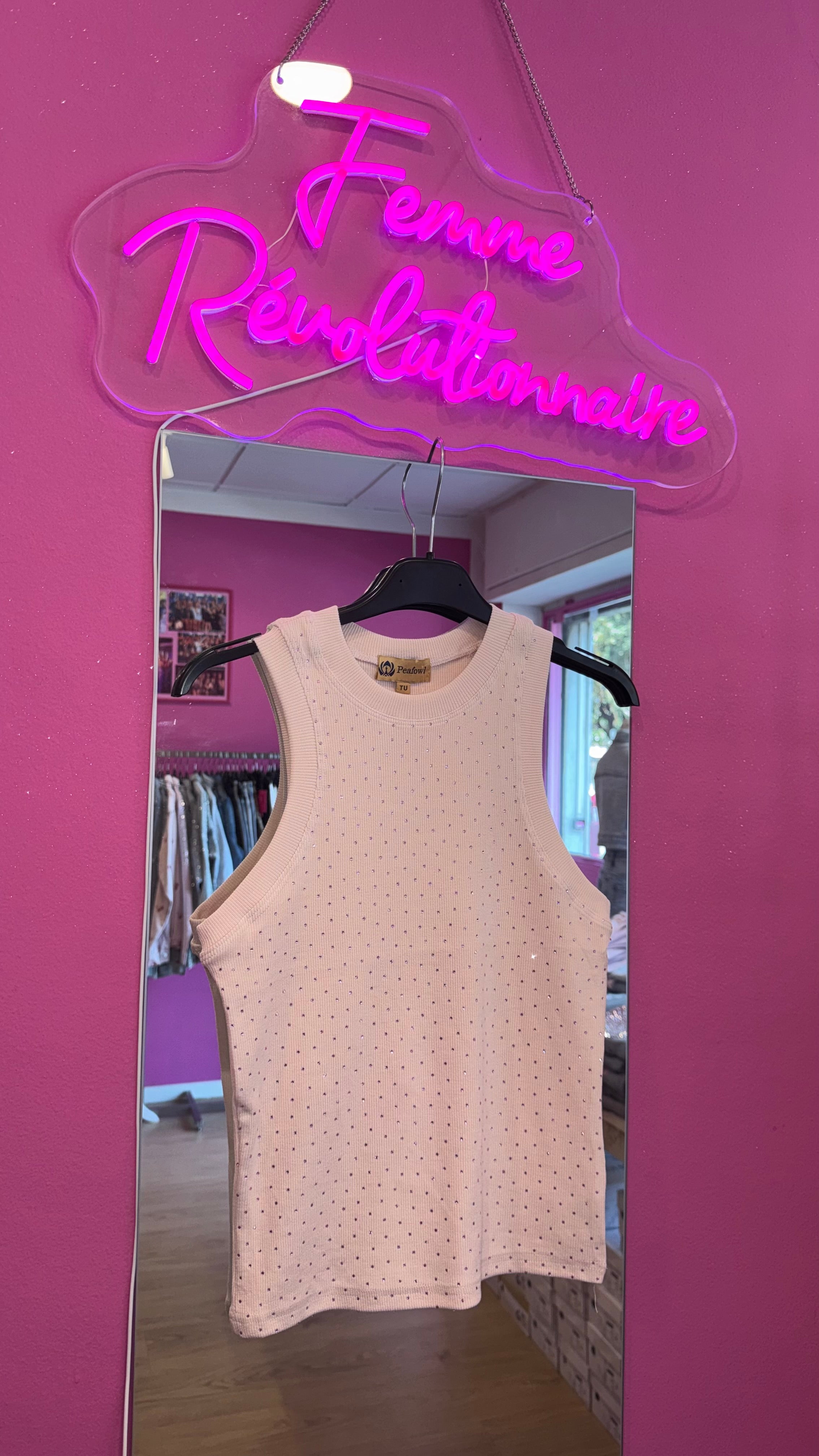Canotta Shine Pink