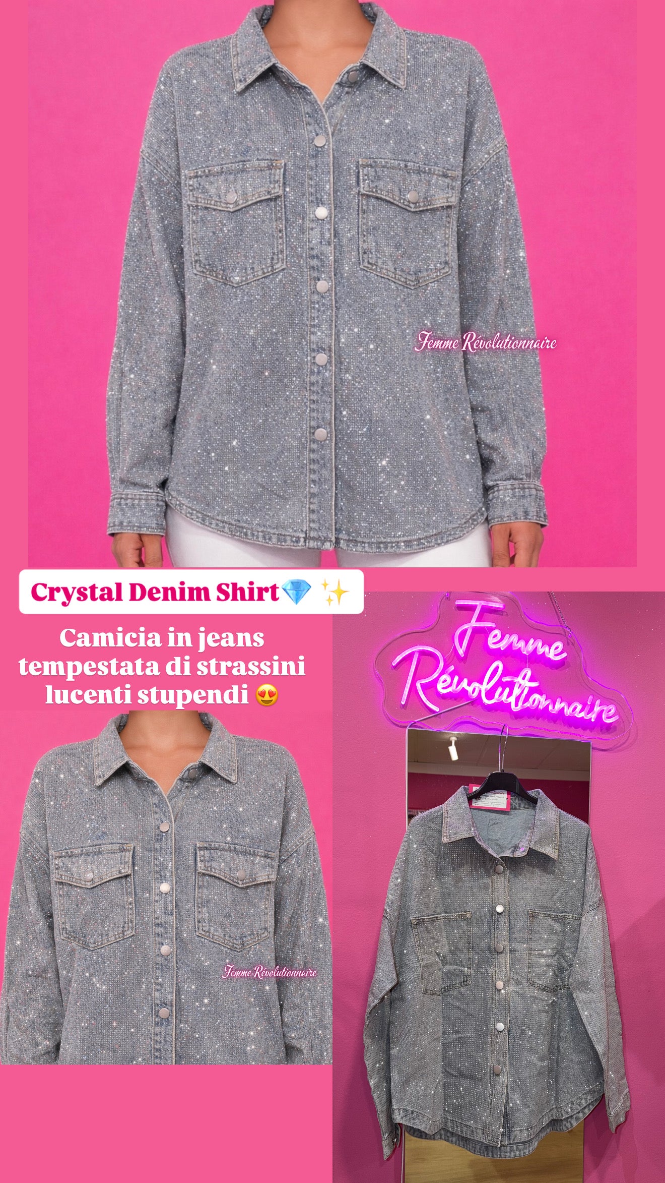 Camicia Crystal Denim