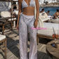 Bikini Pois White (Pantalone, Foulard + Bikini)