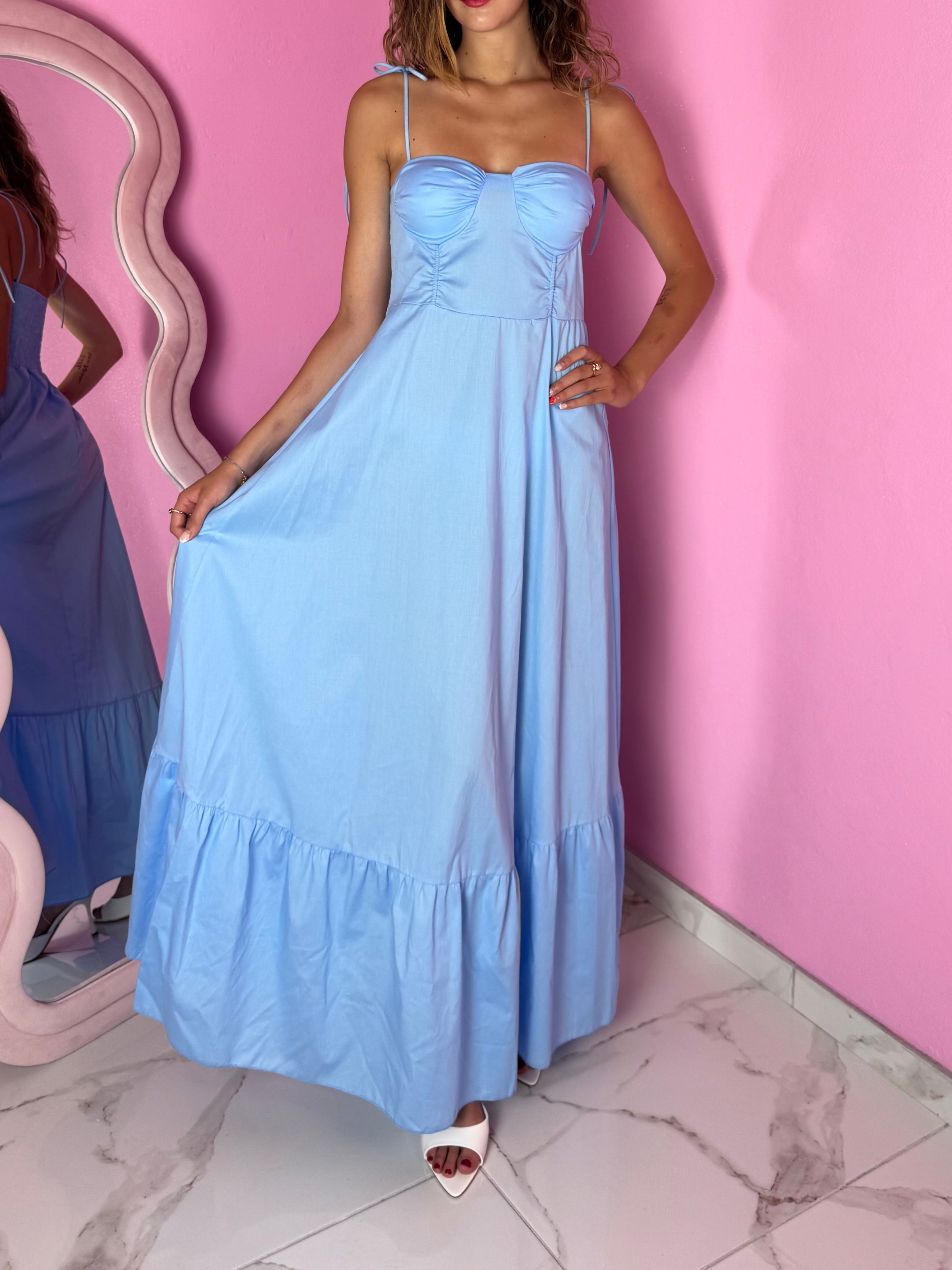 Abito Daisy Light Blue