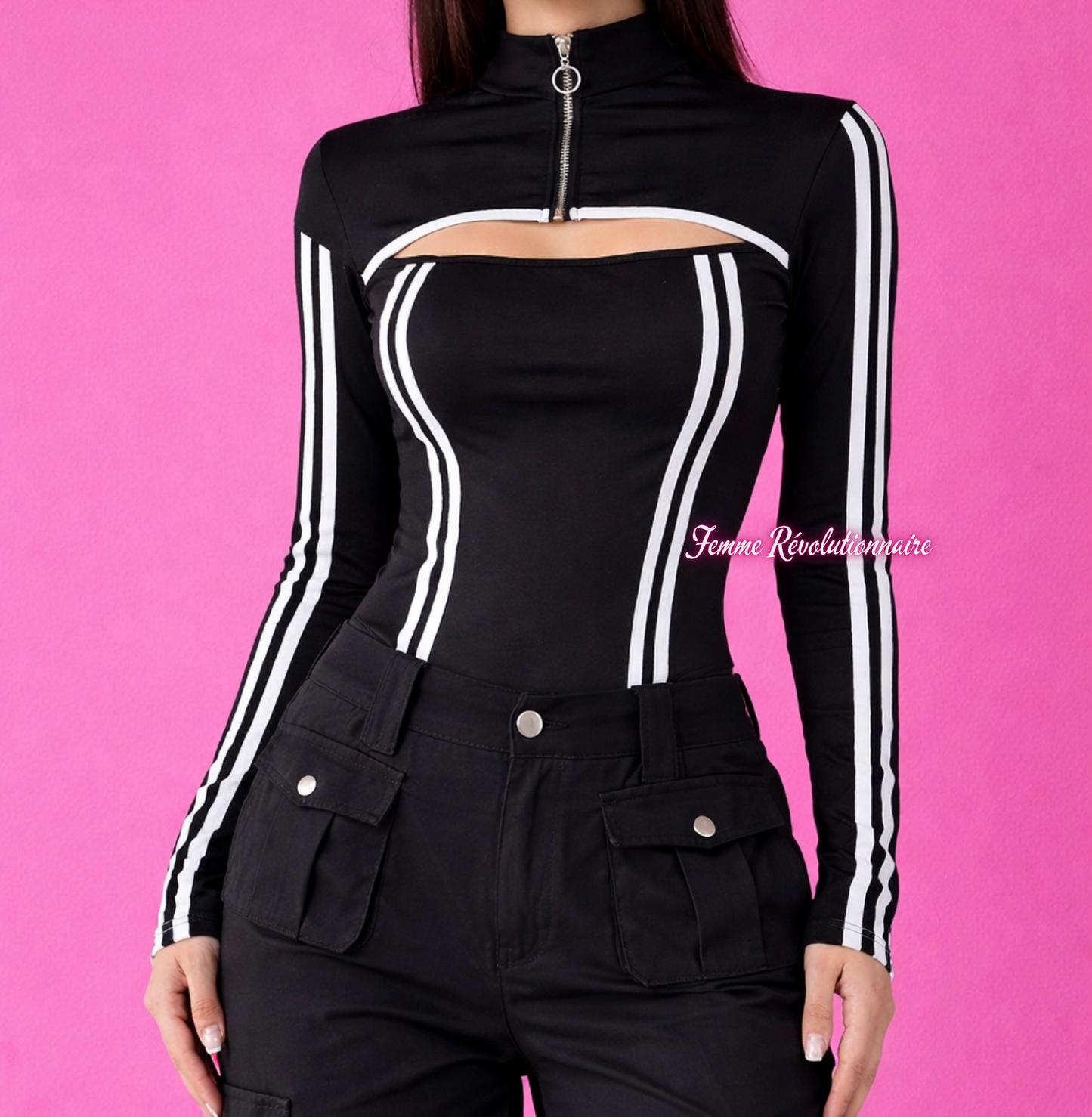 Body Motion Zip Black