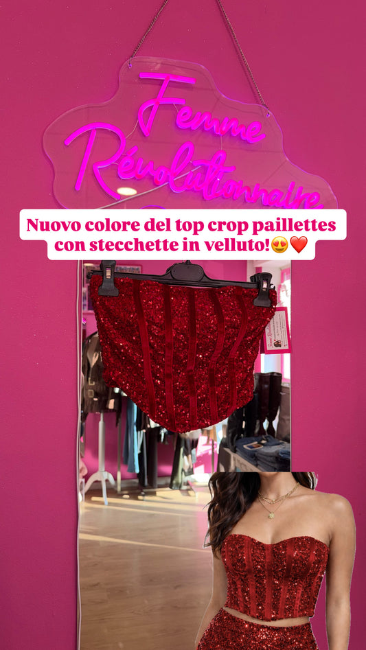 Top Royal Paillettes