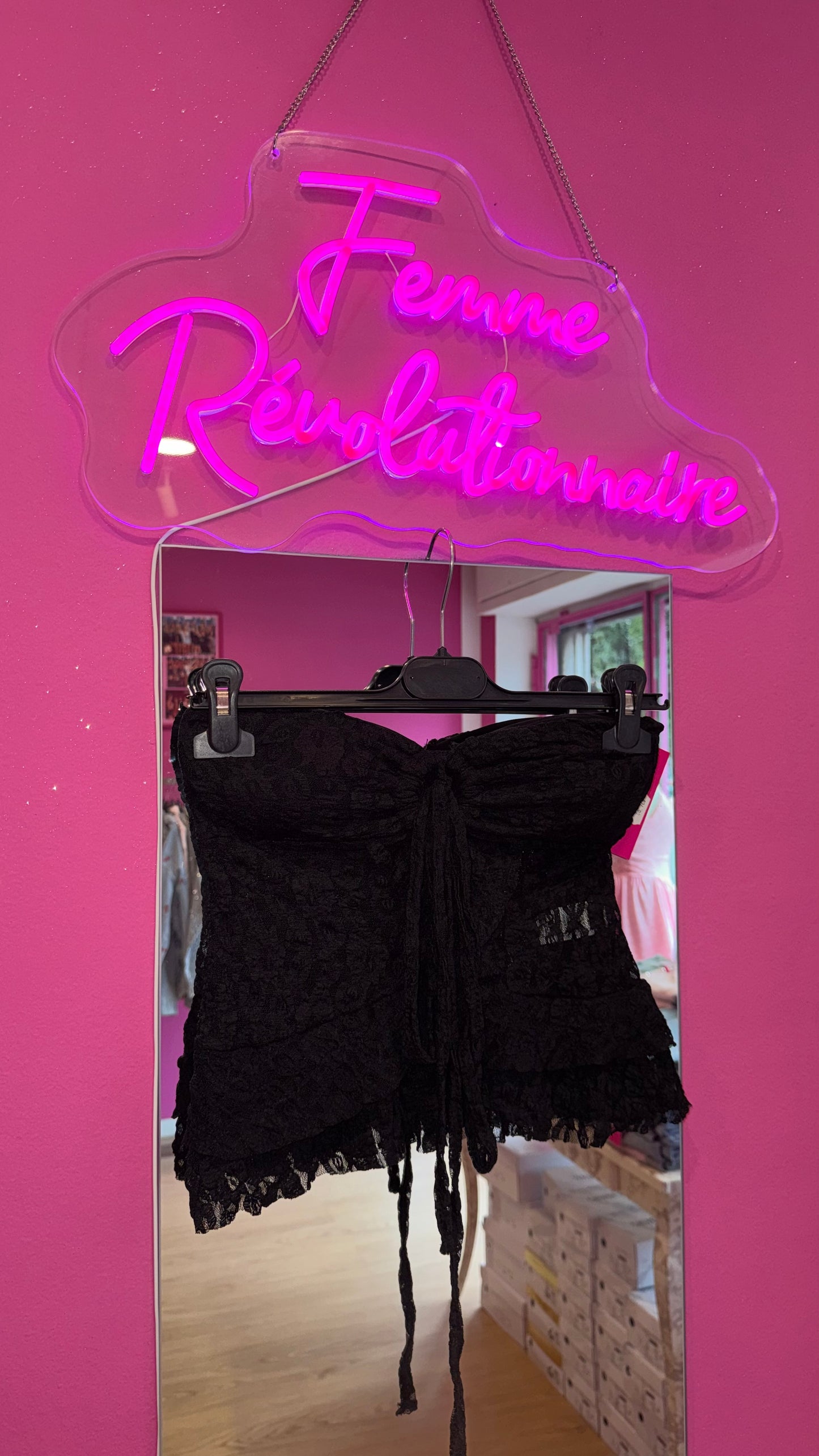 Top Carolin Lace Black