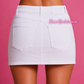 Minigonna Jeans White
