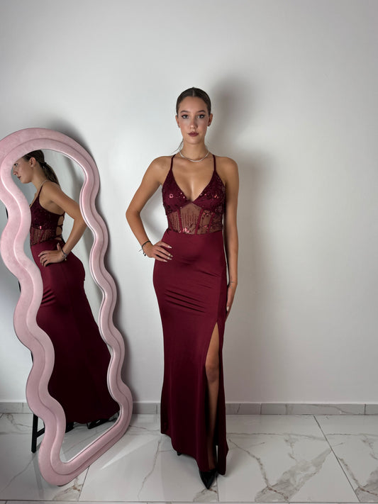 Abito Arietty Bordeaux