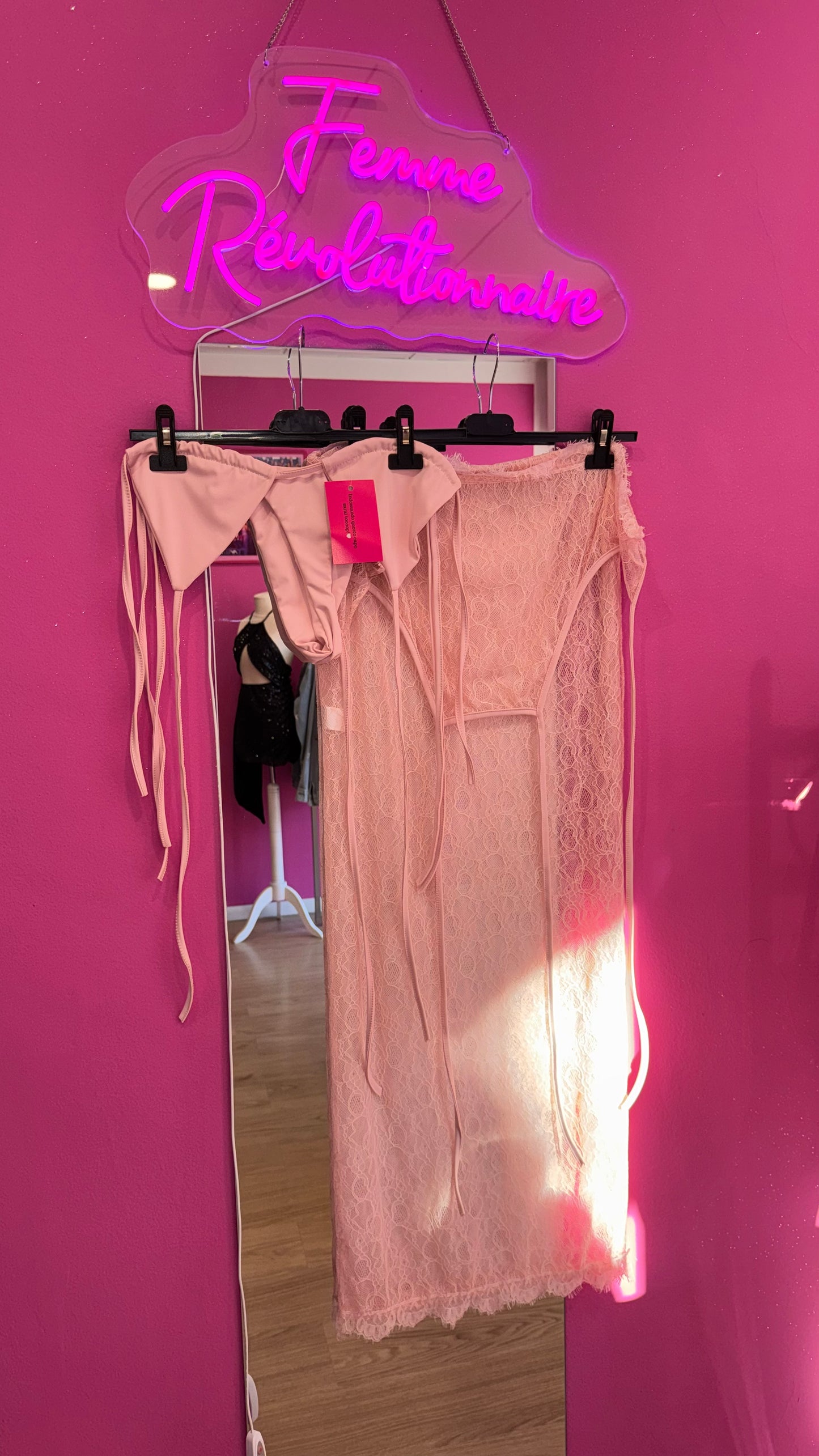 Bikini Minorca Pink (costume + pareo)