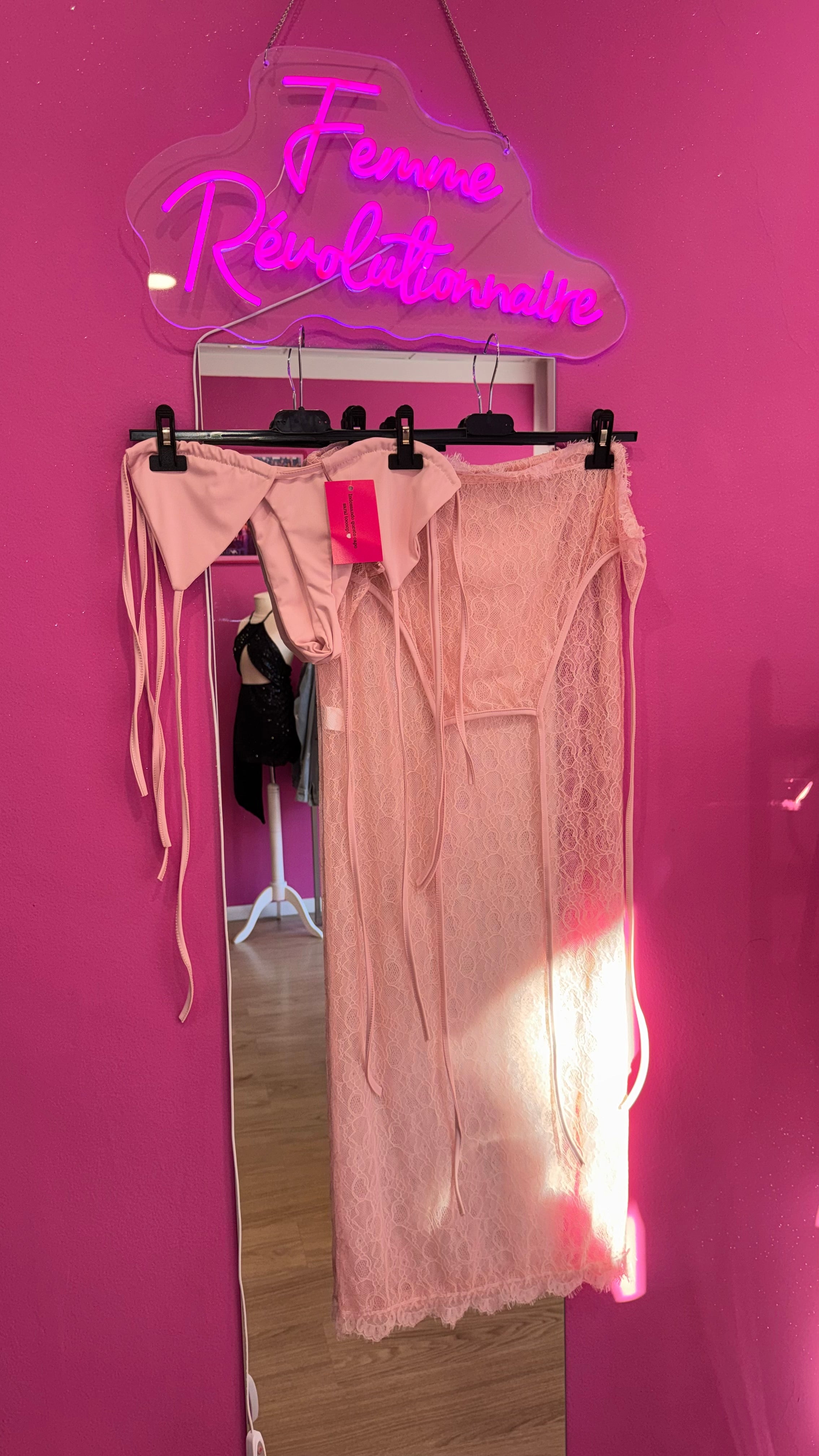Bikini Minorca Pink (costume + pareo)