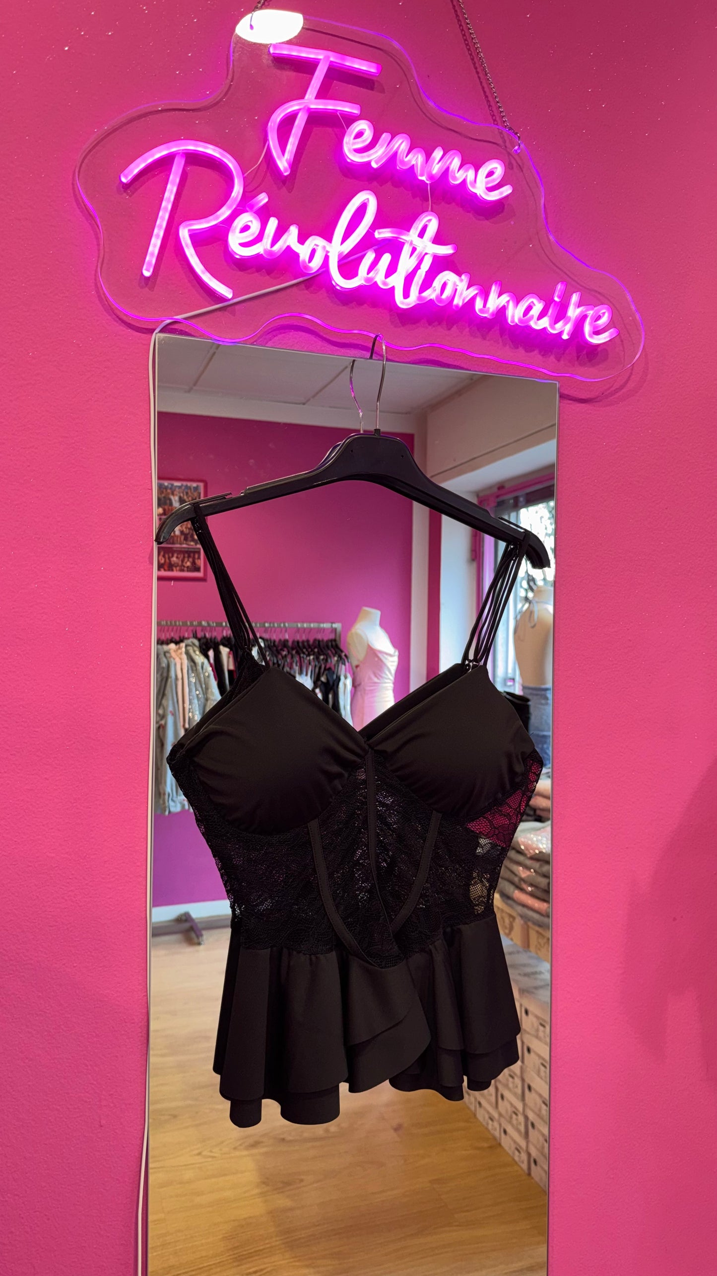 Top Cathrine Lace Black
