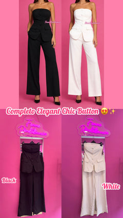 Completo Elegant Chic Button (vari colori)