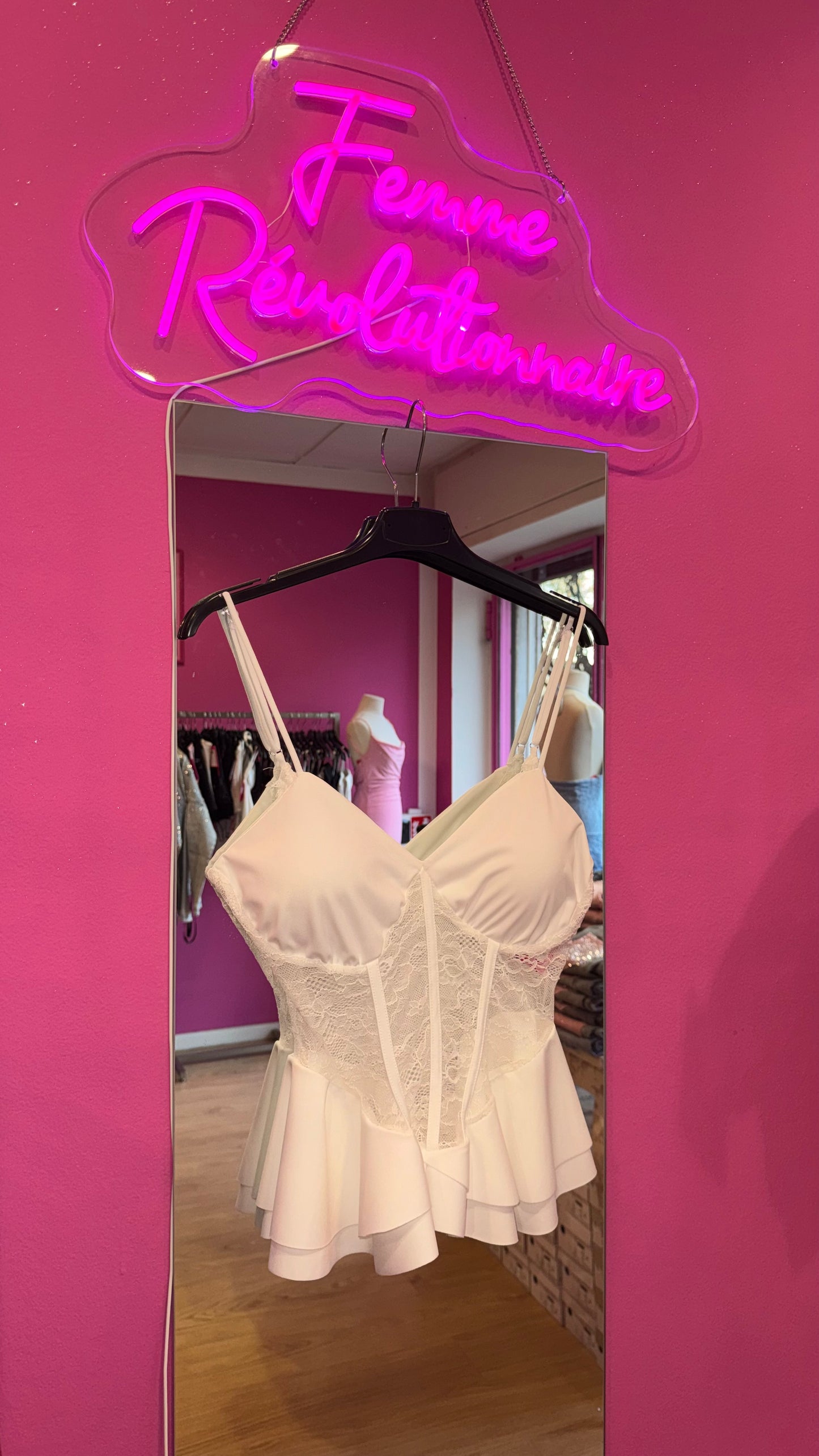 Top Cathrine Lace White