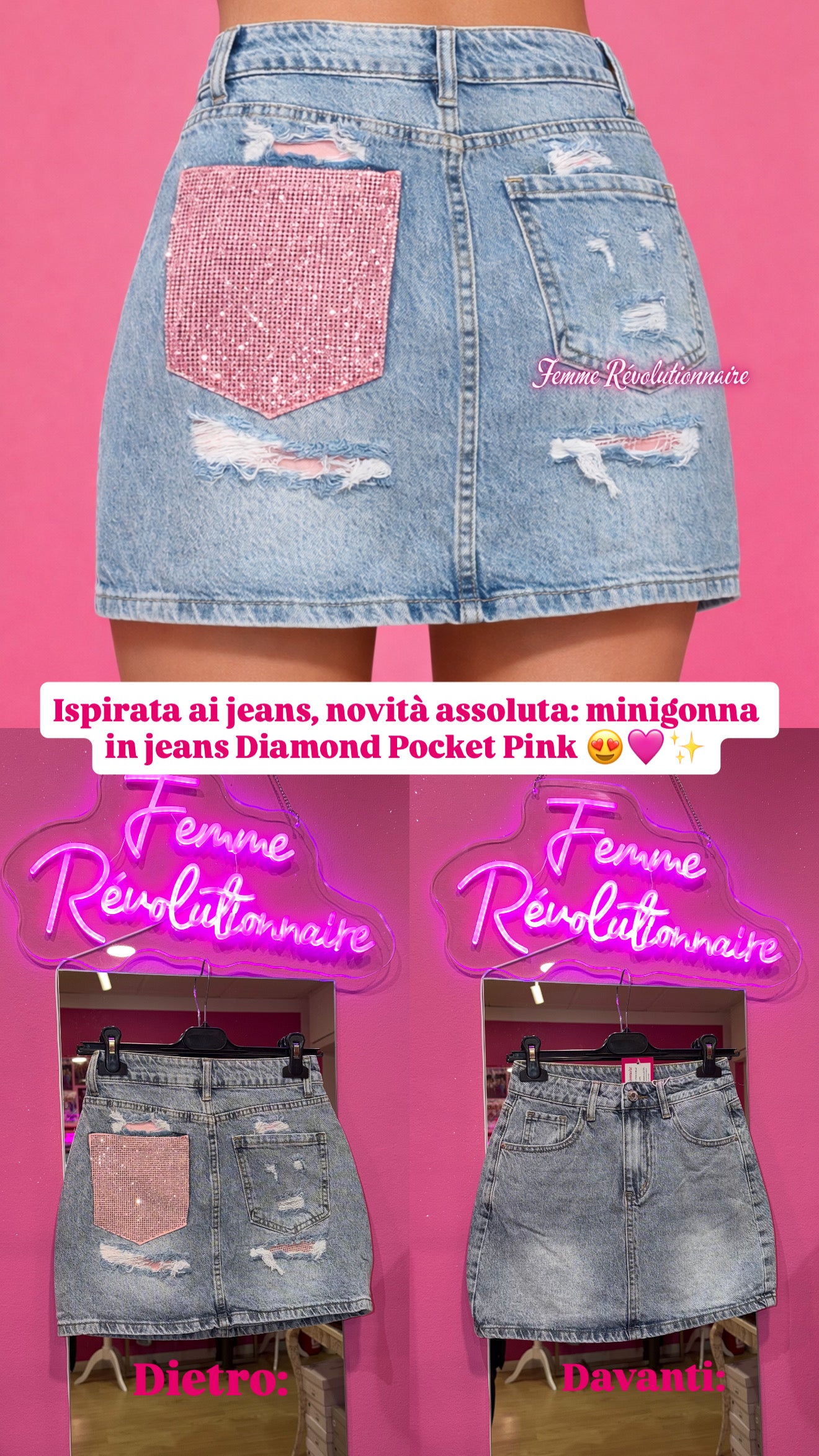 Gonna Diamond Pocket Pink
