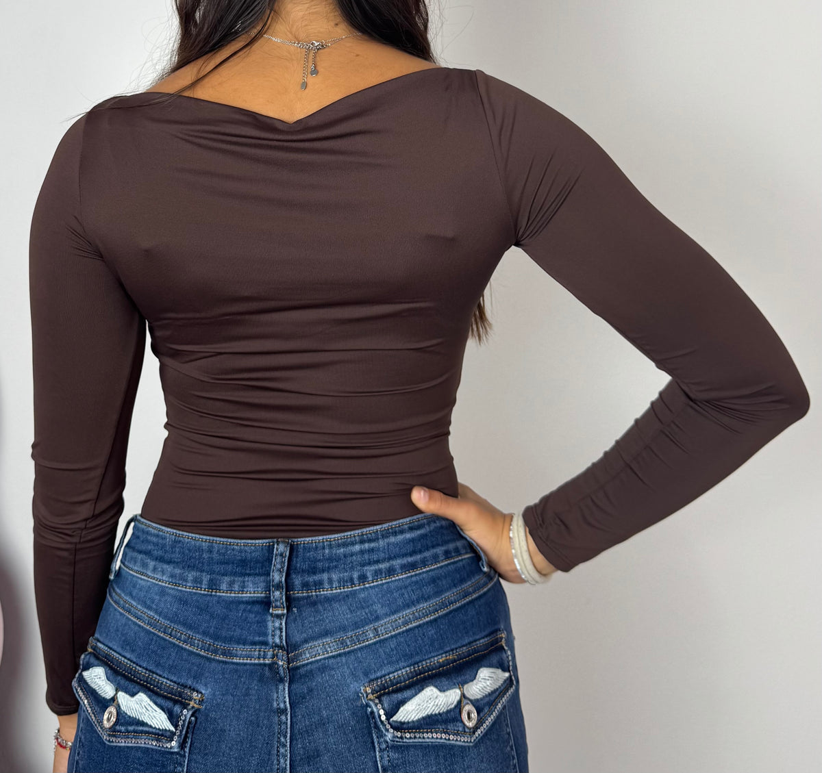 Maglia Boatneck Brown