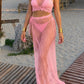 Bikini Minorca Pink (costume + pareo)