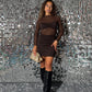 Abito Lace Lady Brown