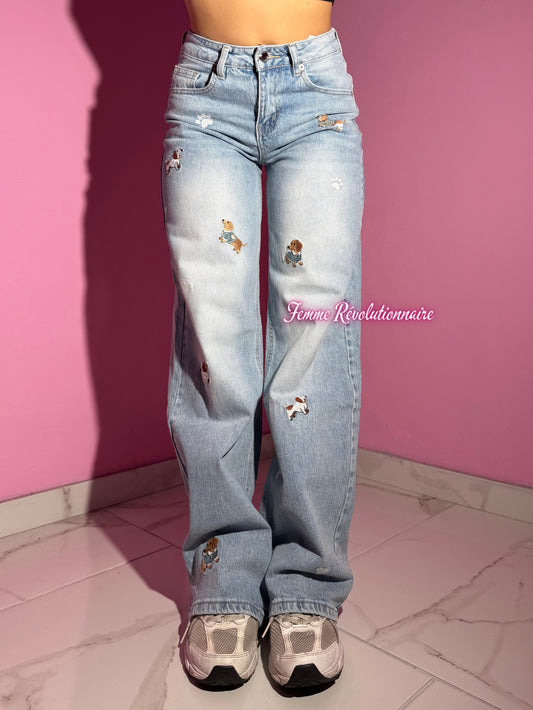 Jeans Bassotti ricamati