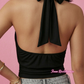 Top Halter Balloon Black