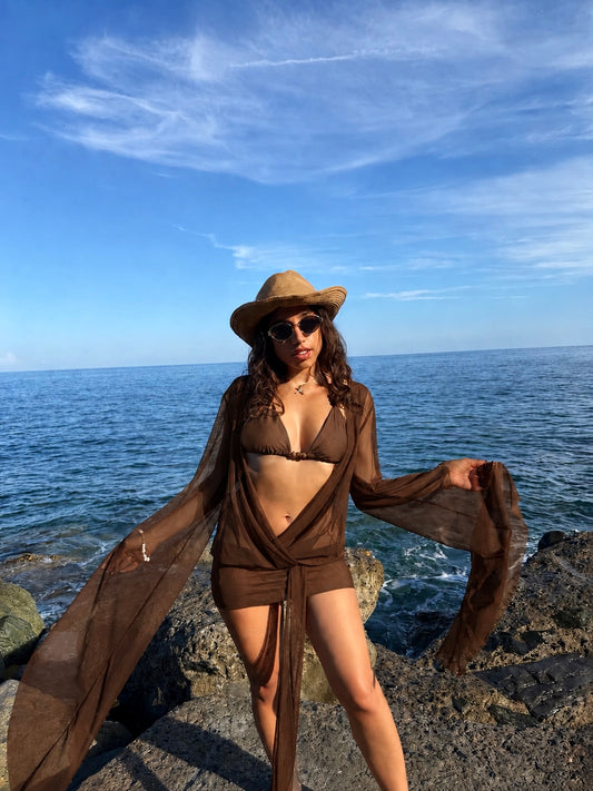 Bikini Rodi Brown(costume+pareo)