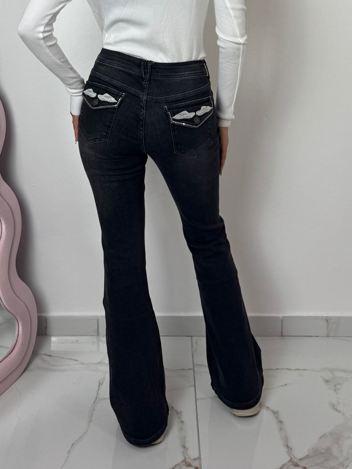 Jeans Angel Flare Black