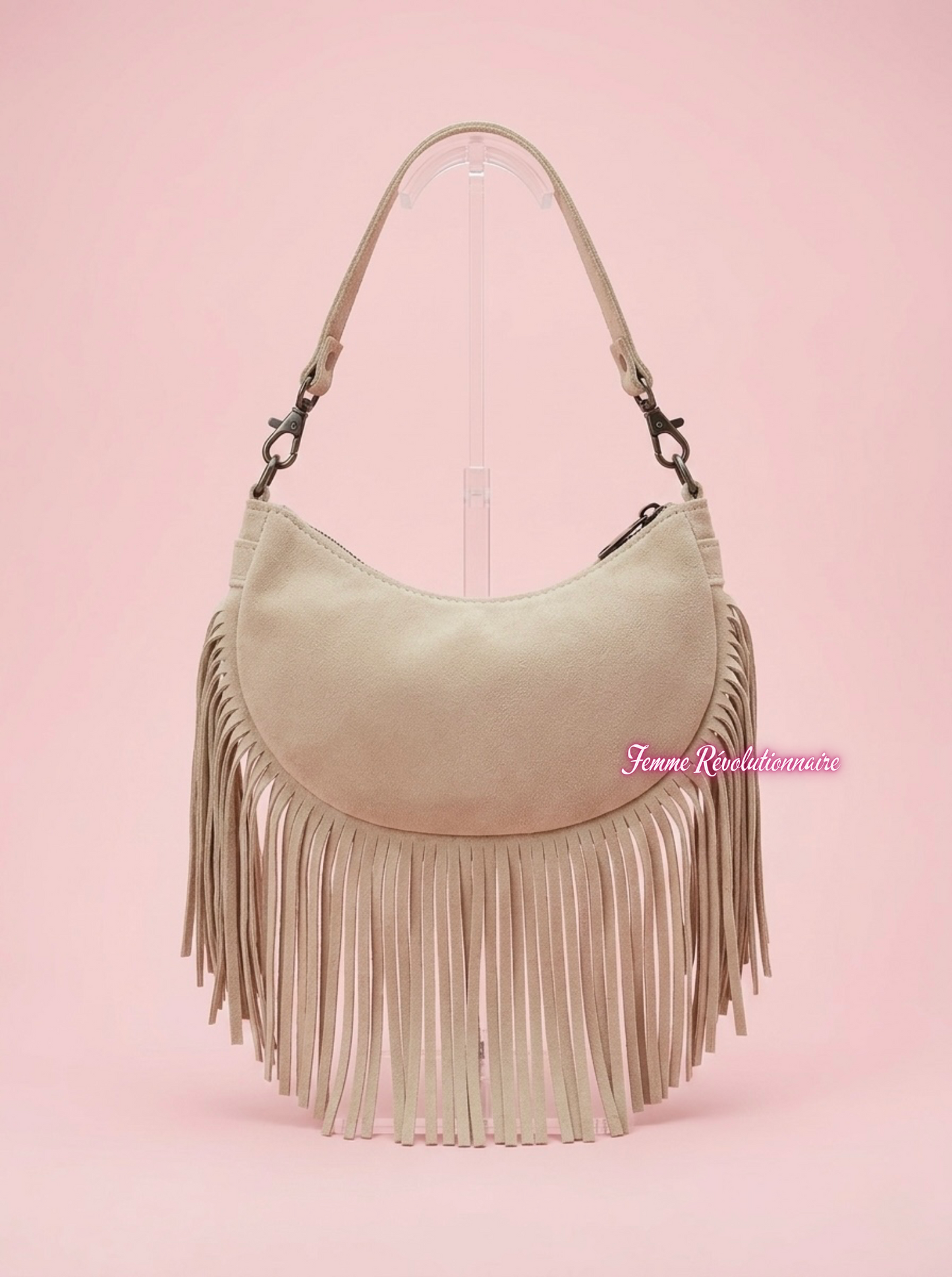 Borsa Crescent Beige
