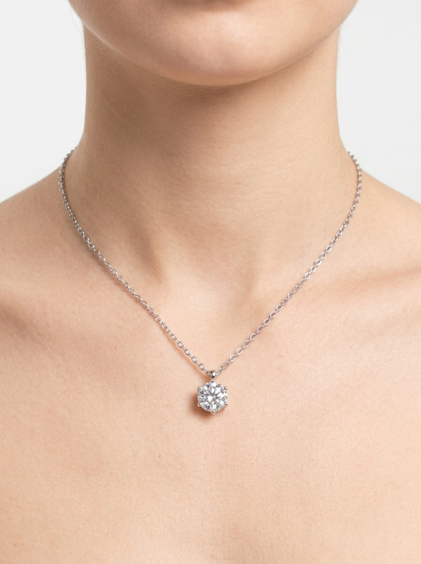 Collana Solitaire Silver