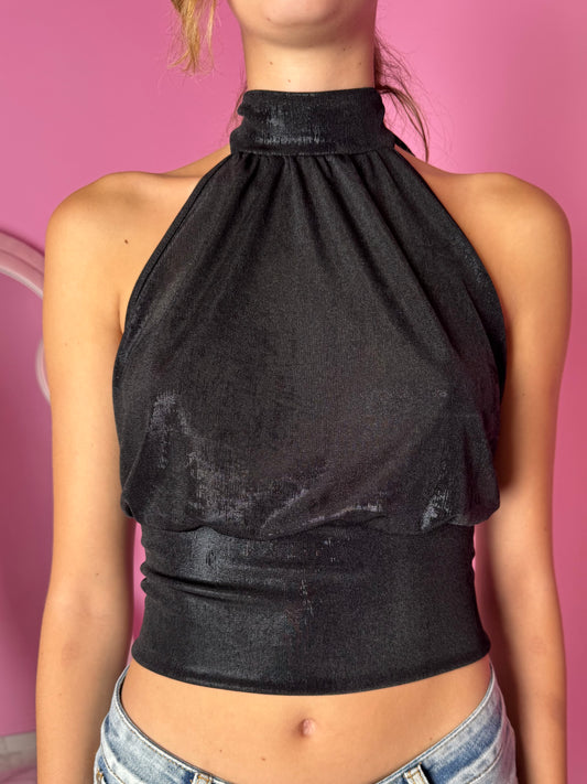 Top Halter Balloon Lurex