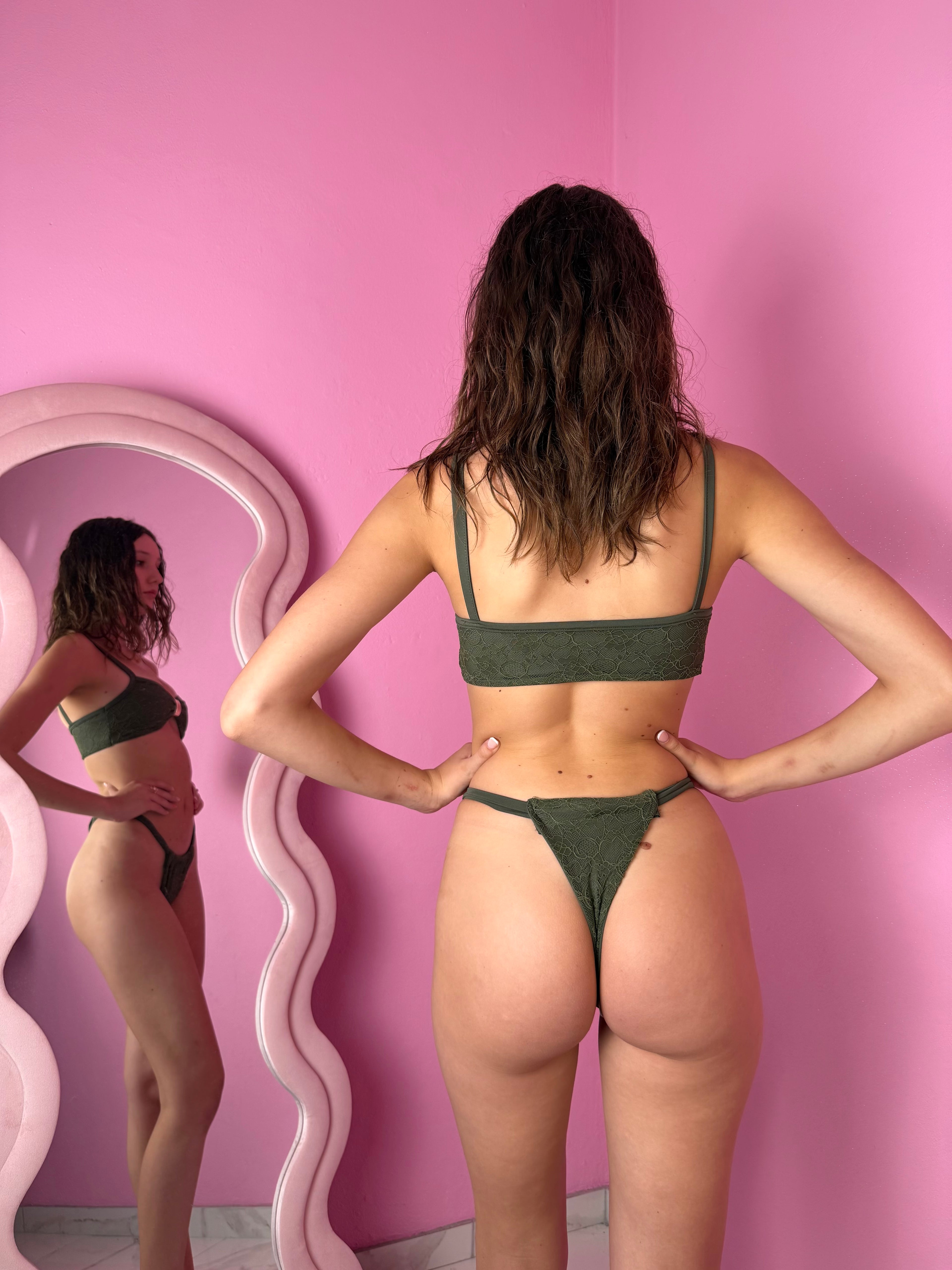 Bikini Cannes Green (costume+pareo)