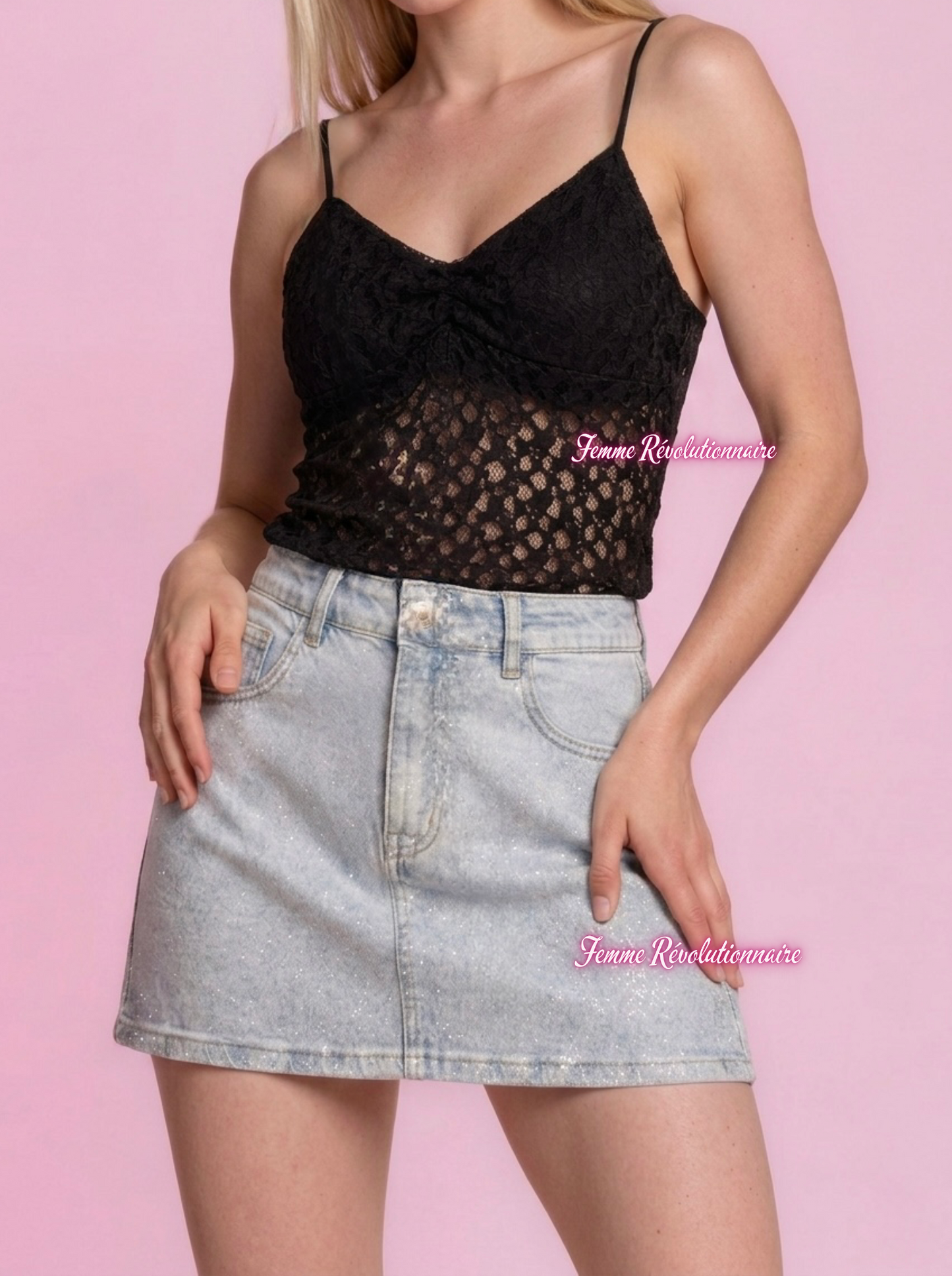 Top Evelyn Lace Black