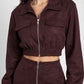 Giacca Suede Dakota Bordeaux