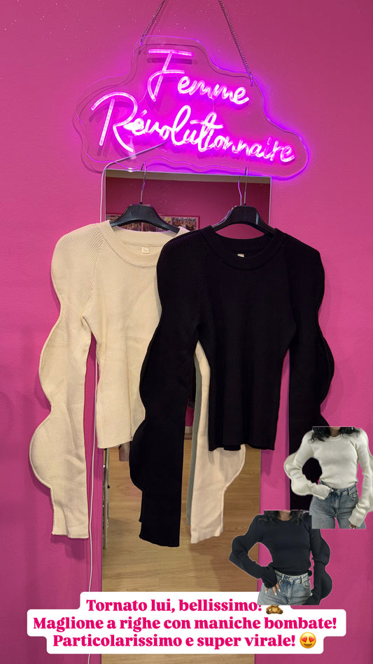 Maglioncino ondulato in vari colori