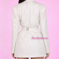 Blazer Icon Dress White