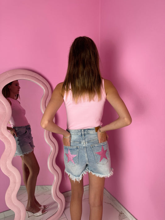 Shorts Star Pink