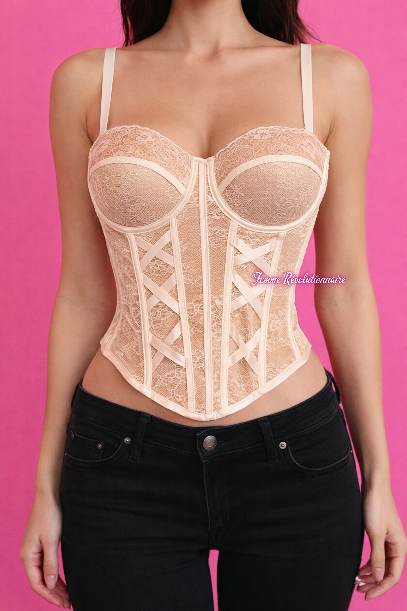 Corsetto Spicy Cross Beige