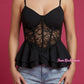 Top Cathrine Lace Black