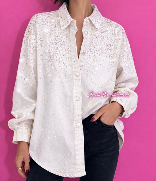 Camicia Jeans Diamond White