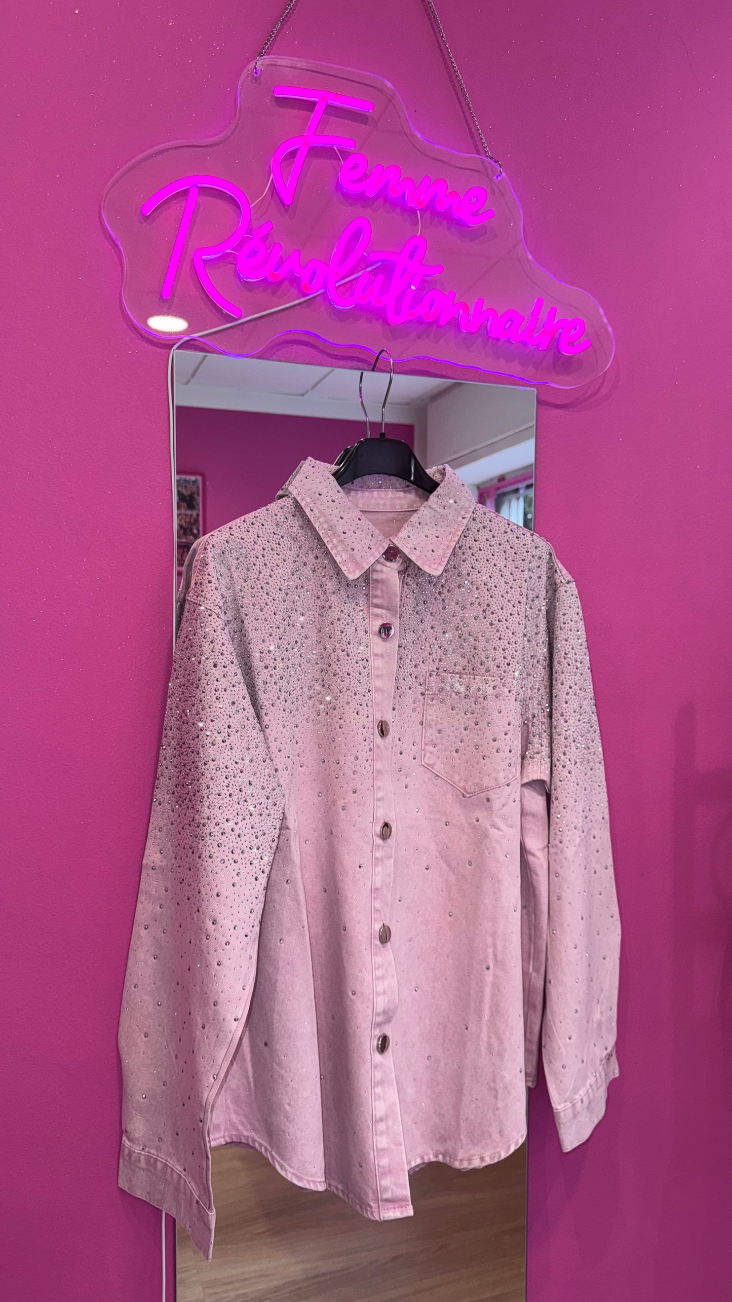 Camicia Jeans Diamond Pink