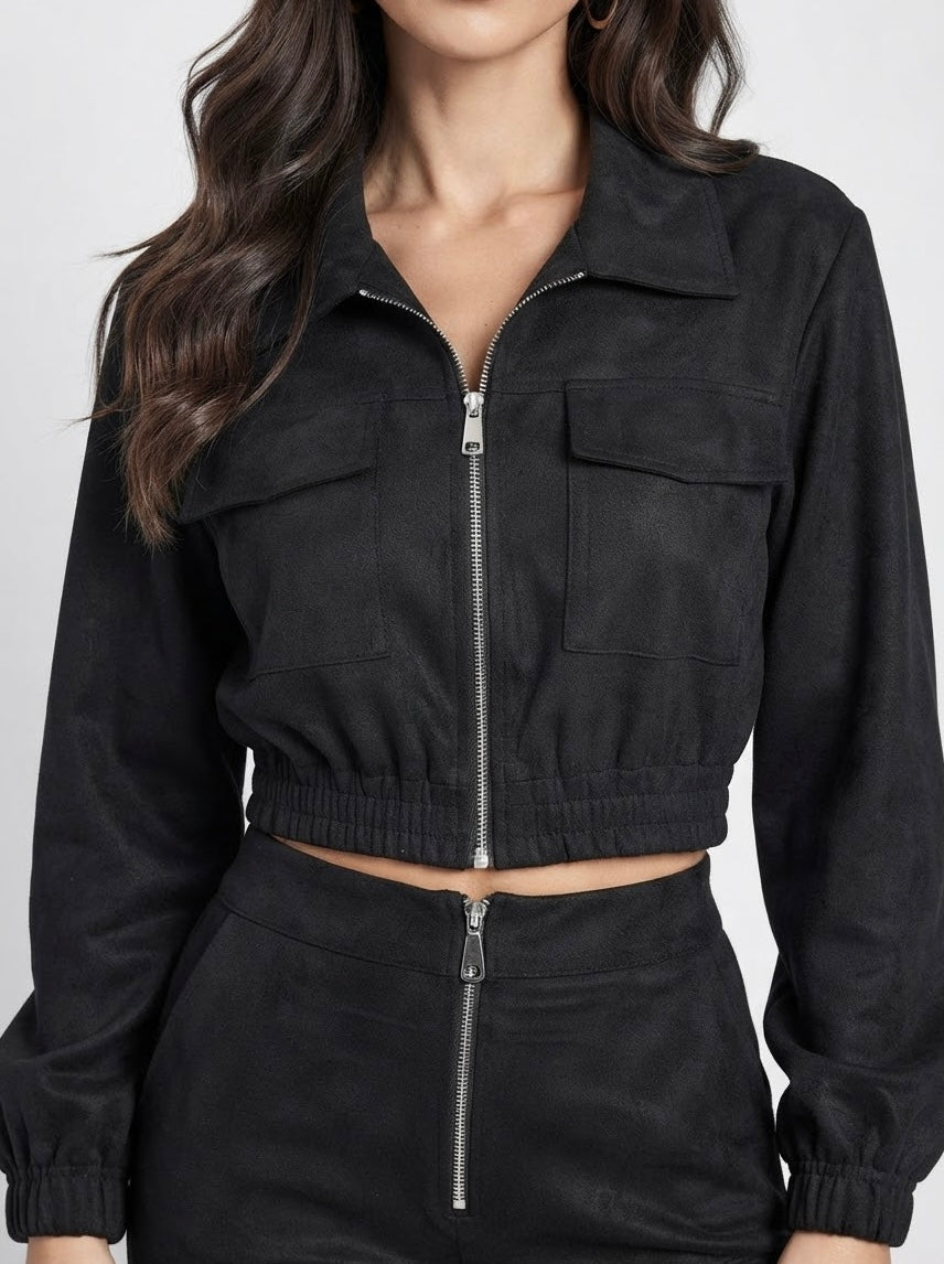Giacca Suede Dakota Black